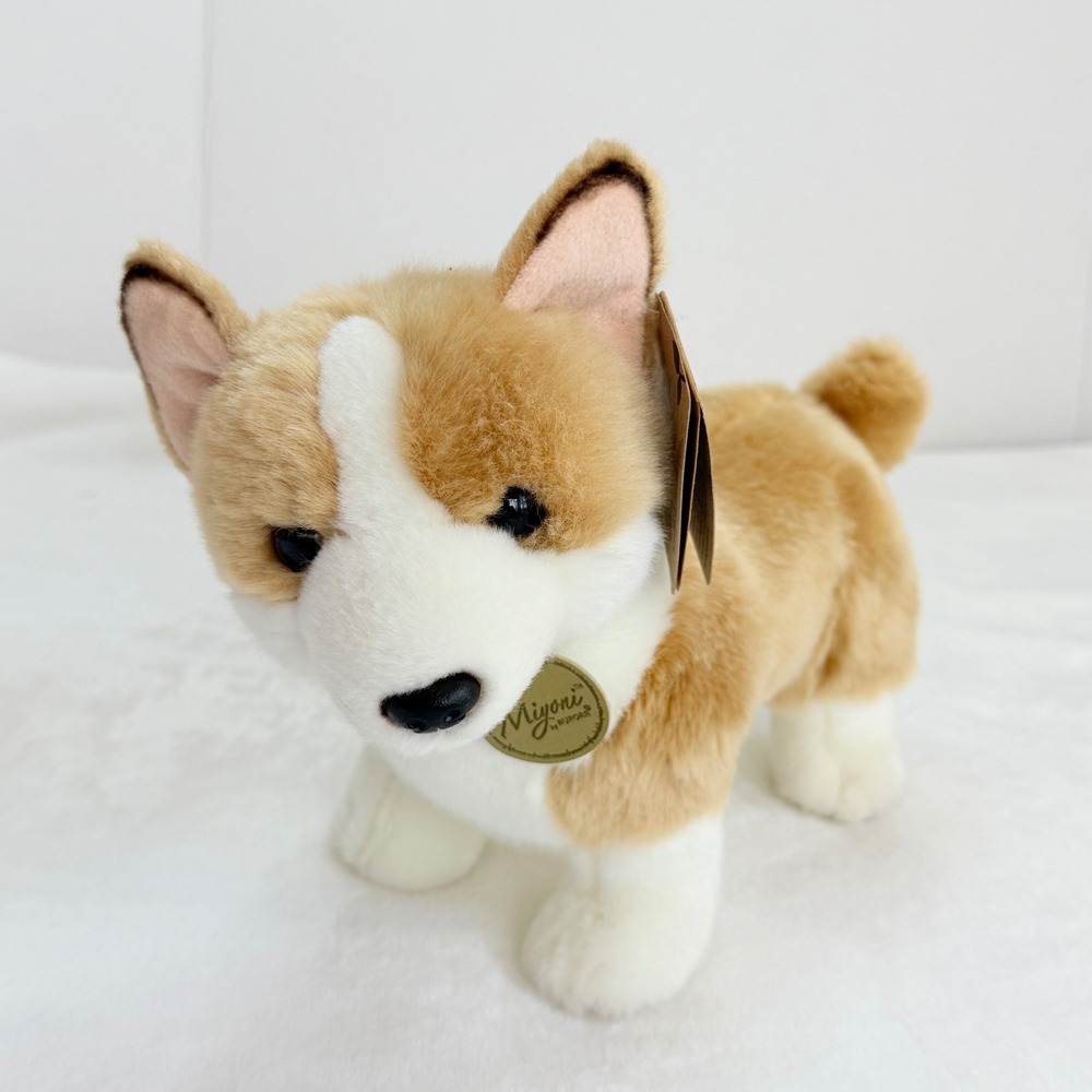 Aurora Miyoni Corgi Plush Toy Unisex 11" Tan White New Realistic Stuffed Animal
